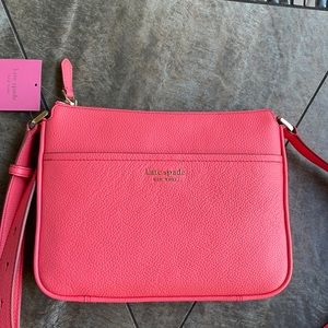 Kate Spade run around medium crossbody peachmelba
